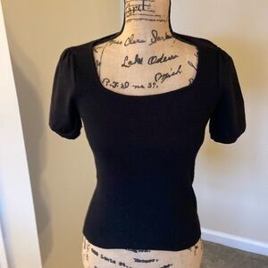 Like New Black Philosophy Short Sleeved Sweater